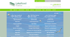Desktop Screenshot of lakeroadpractice.nhs.uk