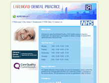 Tablet Screenshot of lakeroadpractice.co.uk